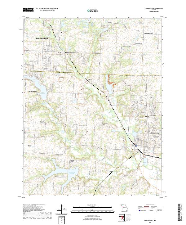 USGS Topographic Map – Pleasant Hill