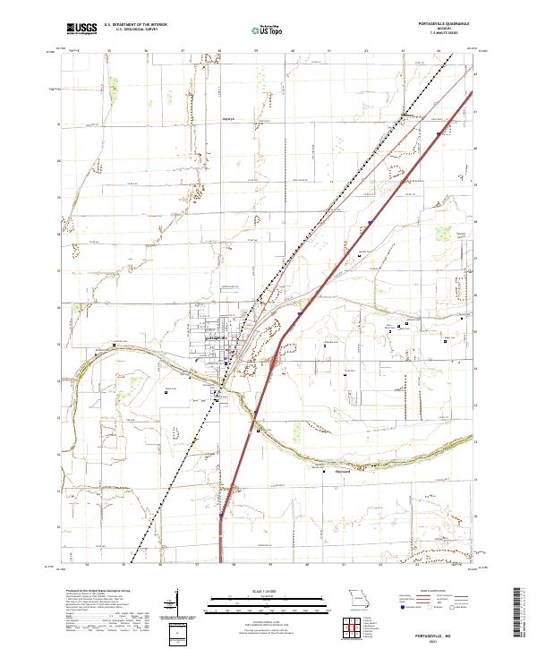 USGS Topographic Map – Portageville