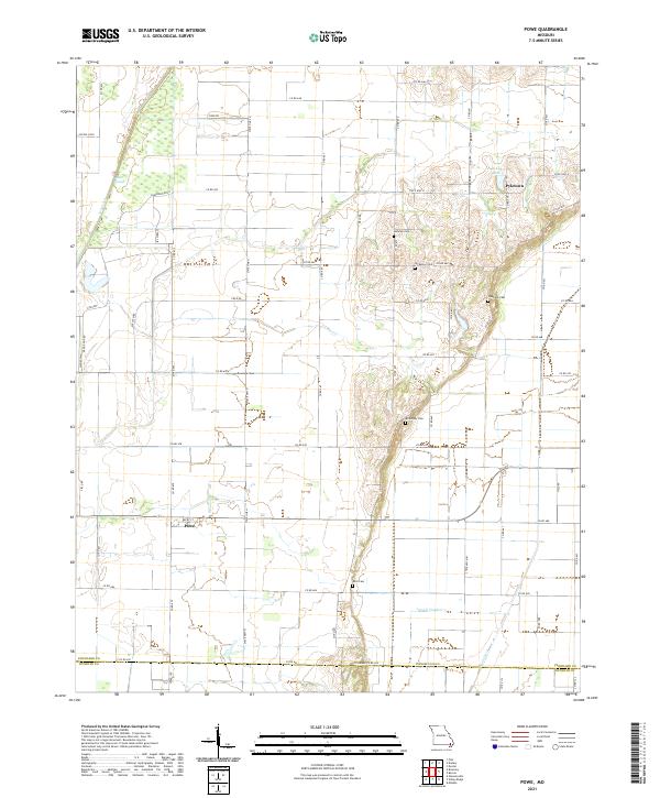 USGS Topographic Map – Powe