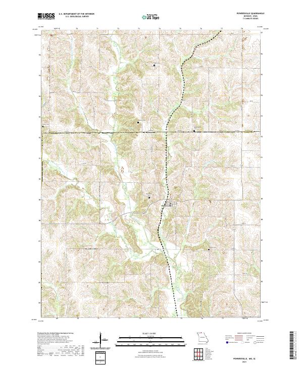 USGS Topographic Map – Powersville