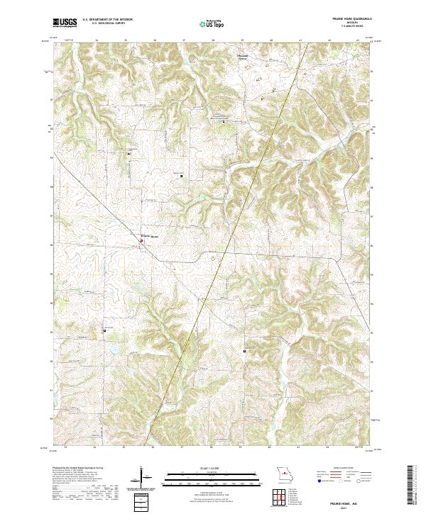USGS Topographic Map – Prairie Home