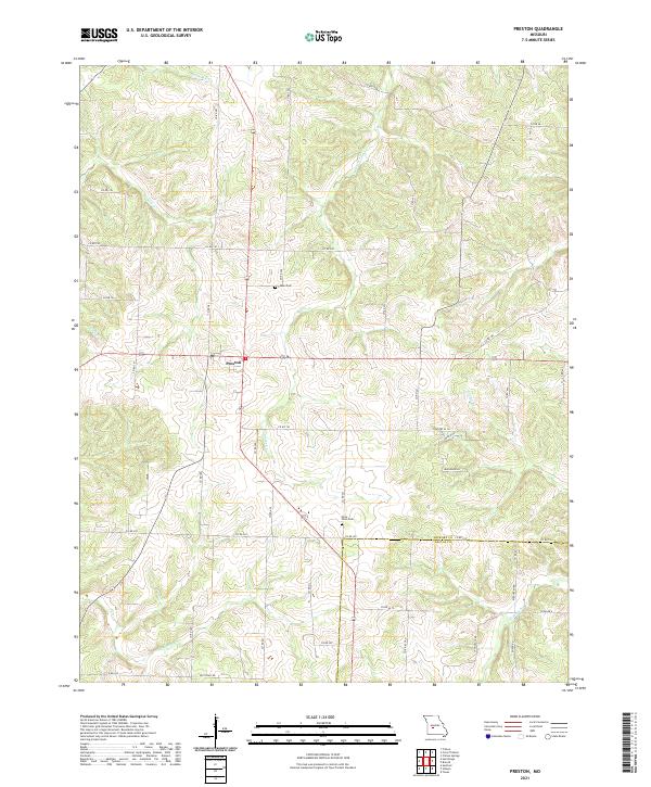 USGS Topographic Map – Preston