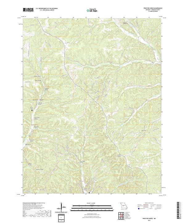 USGS Topographic Map – Proctor Creek