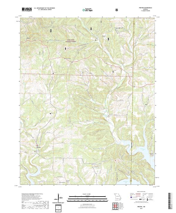 USGS Topographic Map – Protem