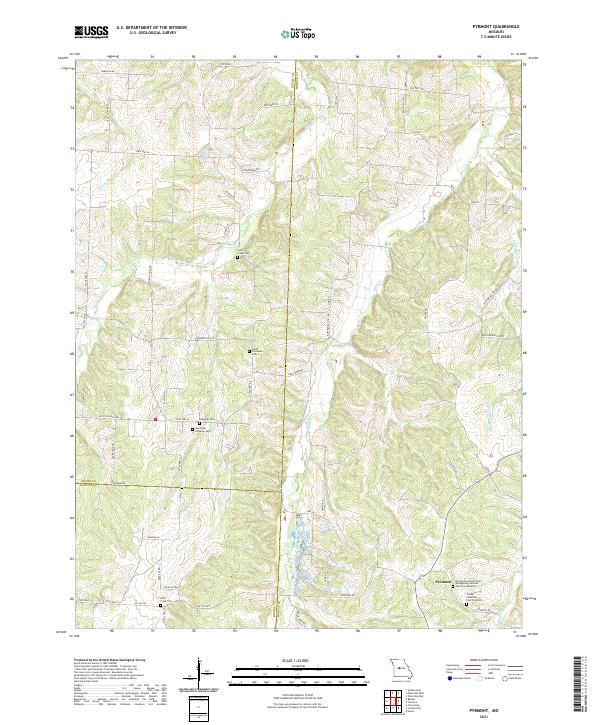 USGS Topographic Map – Pyrmont