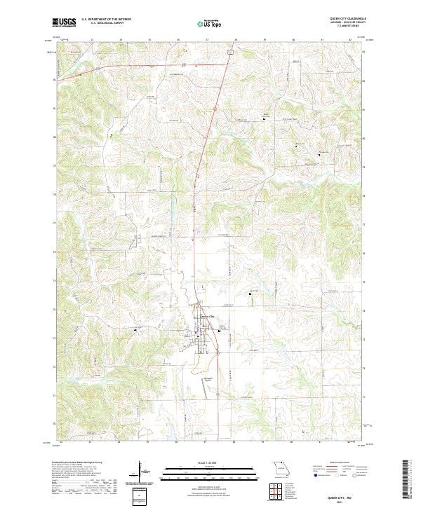 USGS Topographic Map – Queen City