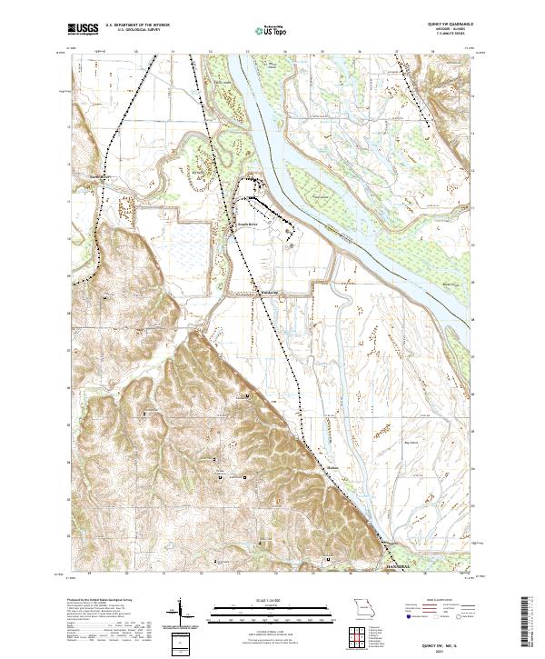 USGS Topographic Map – Quincy SW