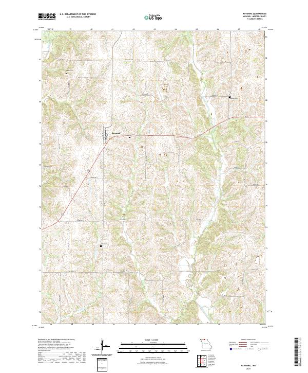 USGS Topographic Map – Ravanna