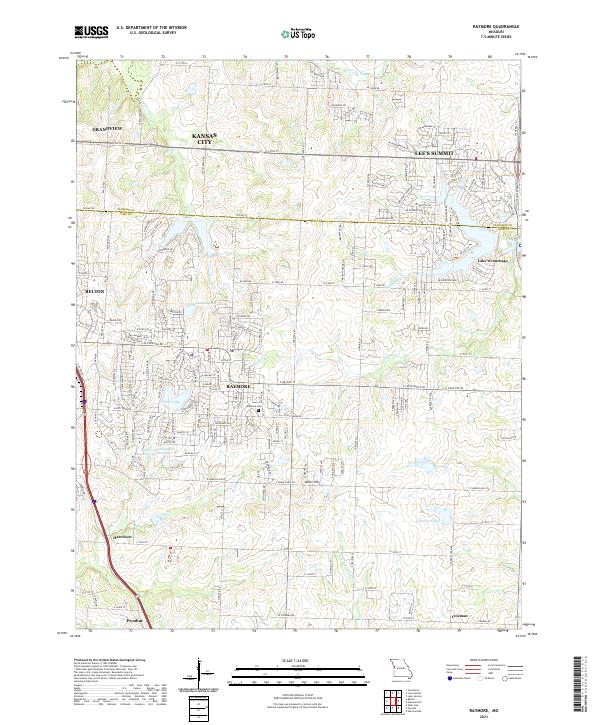 USGS Topographic Map – Raymore