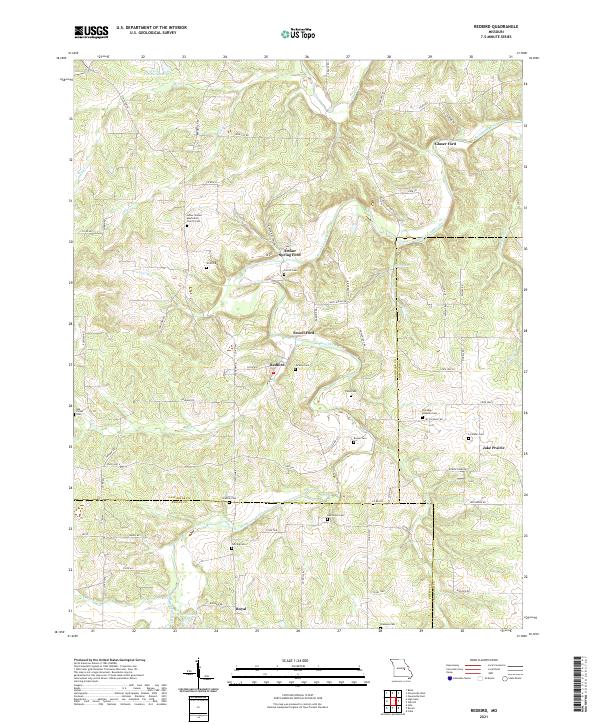 USGS Topographic Map – Redbird