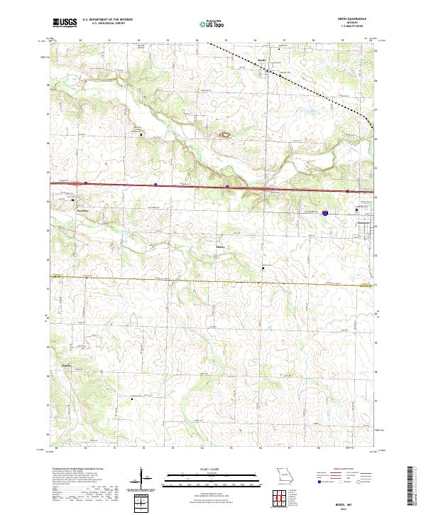 USGS Topographic Map – Reeds
