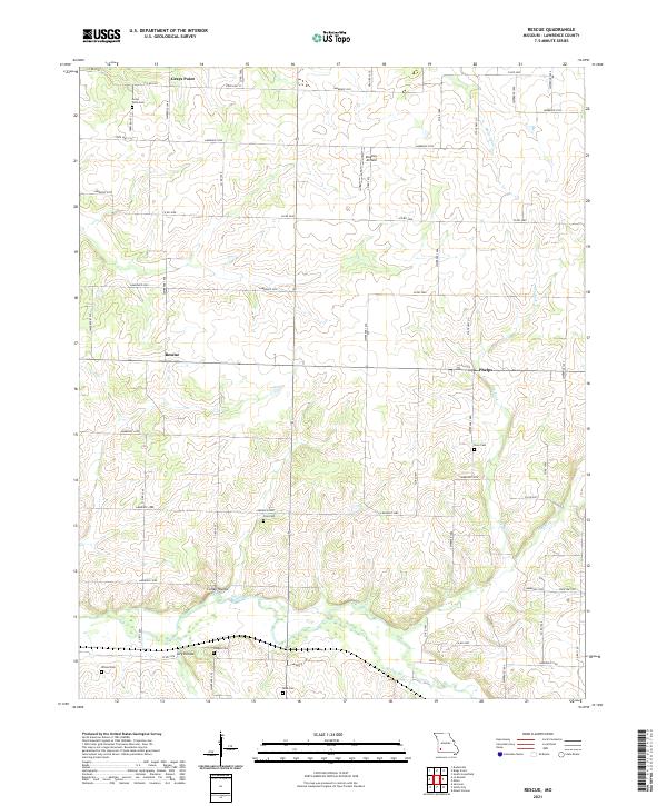 USGS Topographic Map – Rescue