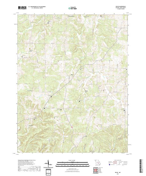 USGS Topographic Map – Rhyse