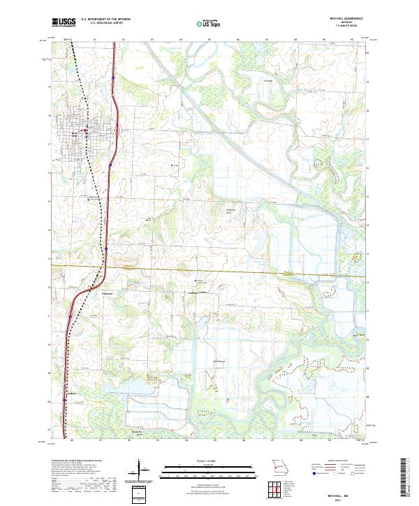 USGS Topographic Map – Rich Hill
