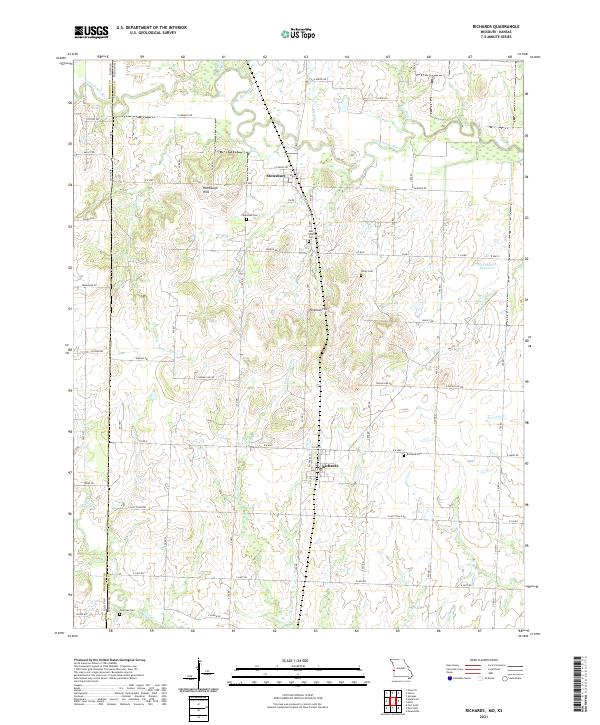 USGS Topographic Map – Richards