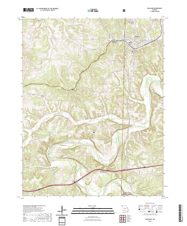 USGS Topographic Map – Richland