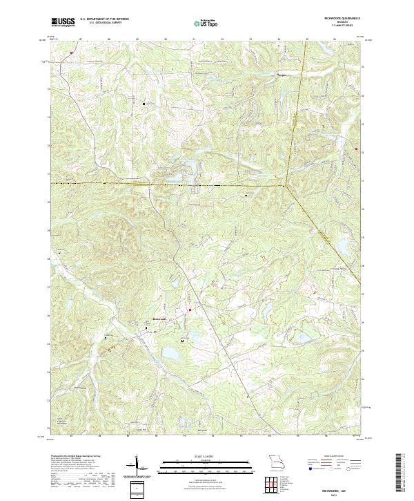 USGS Topographic Map – Richwoods