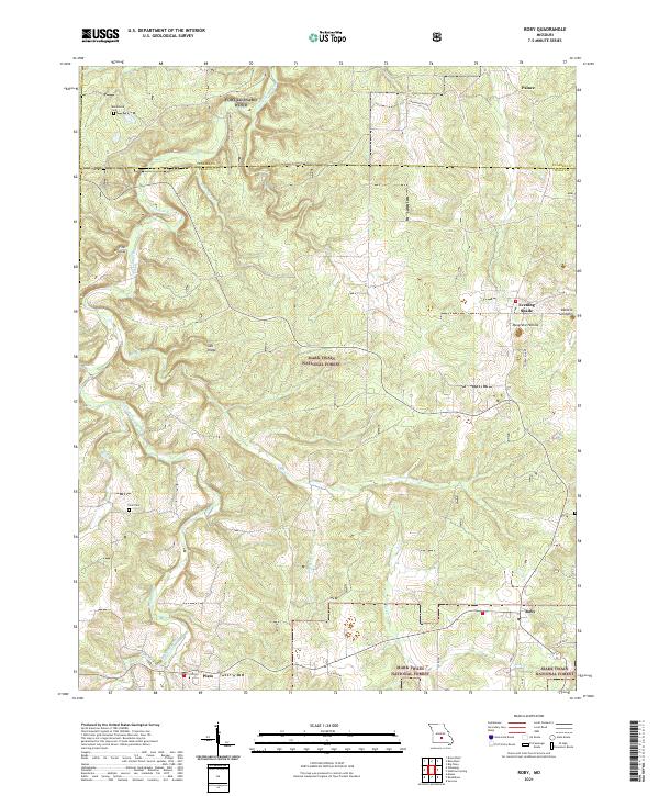 USGS Topographic Map – Roby
