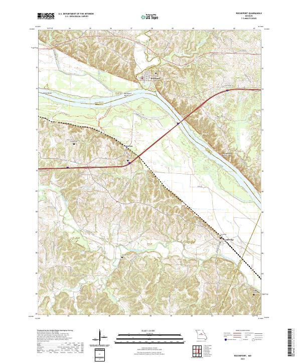 USGS Topographic Map – Rocheport