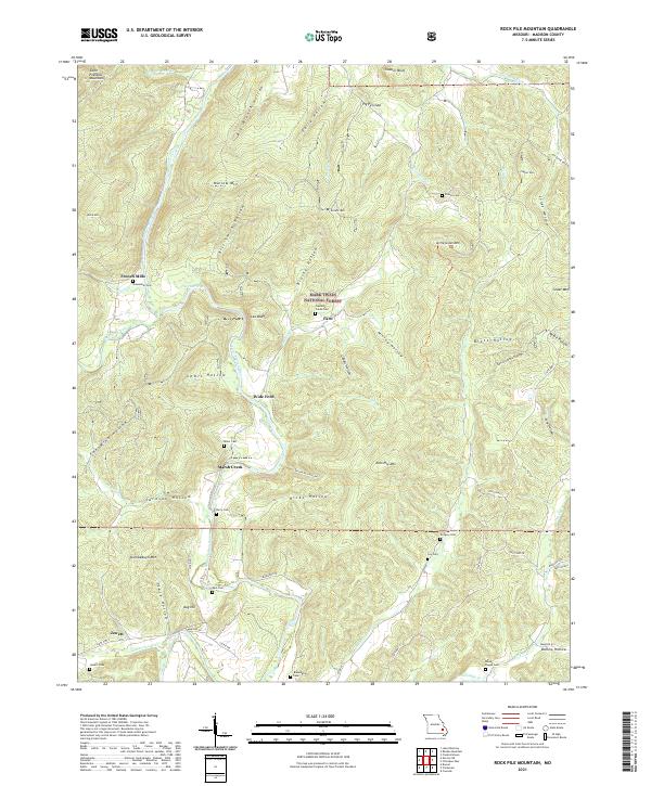 USGS Topographic Map – Rock Pile Mountain
