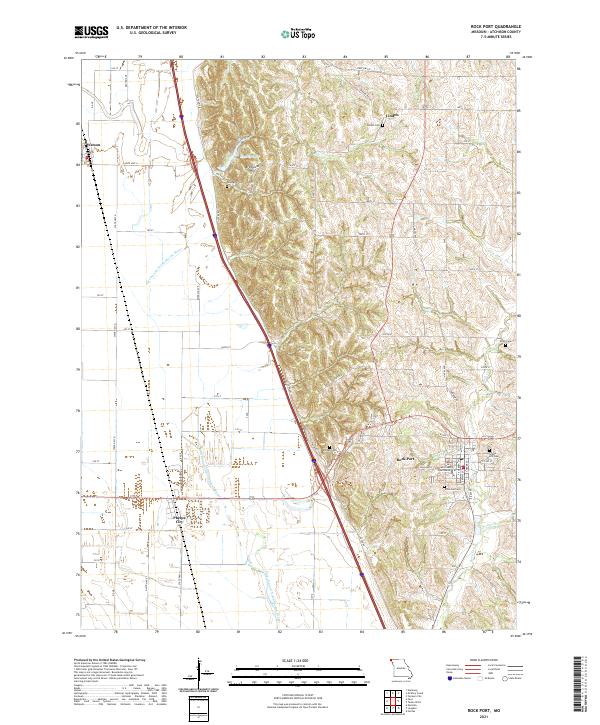 USGS Topographic Map – Rock Port