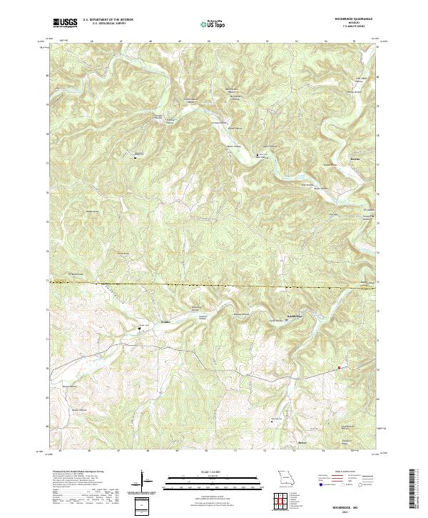 USGS Topographic Map – Rockbridge