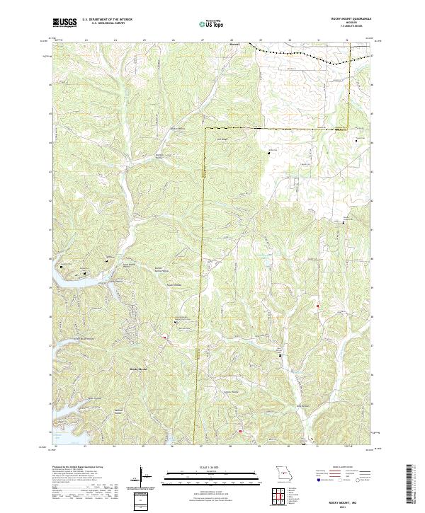 USGS Topographic Map – Rocky Mount
