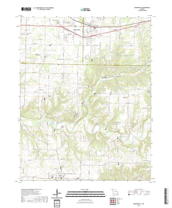 USGS Topographic Map – Rogersville