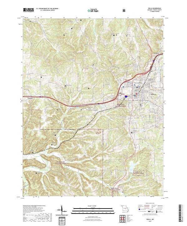 USGS Topographic Map – Rolla
