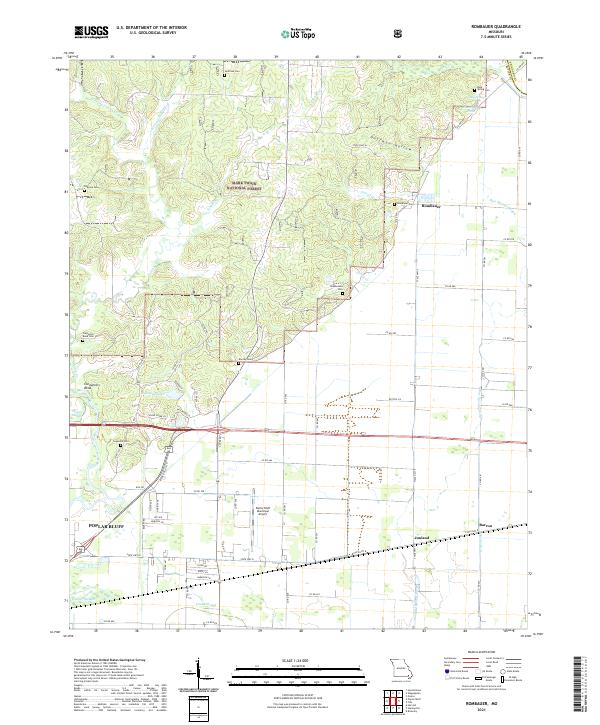USGS Topographic Map – Rombauer