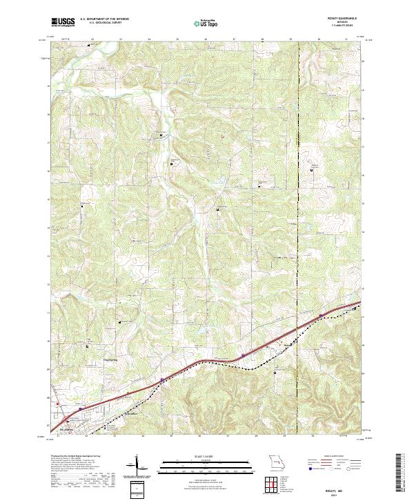USGS Topographic Map – Rosati