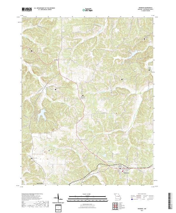 USGS Topographic Map – Rosebud