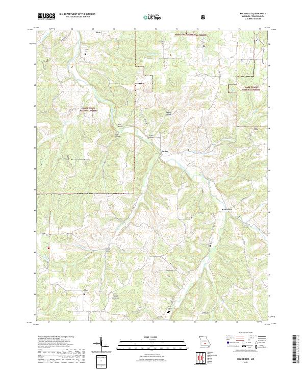 USGS Topographic Map – Roubidoux