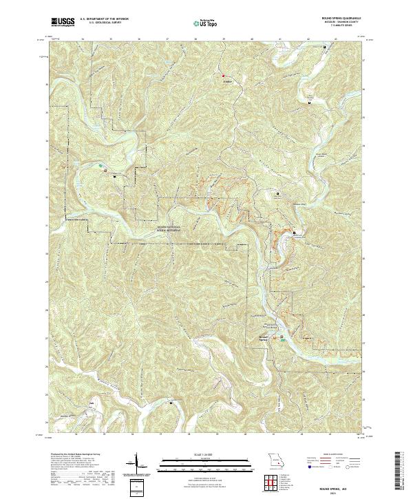USGS Topographic Map – Round Spring