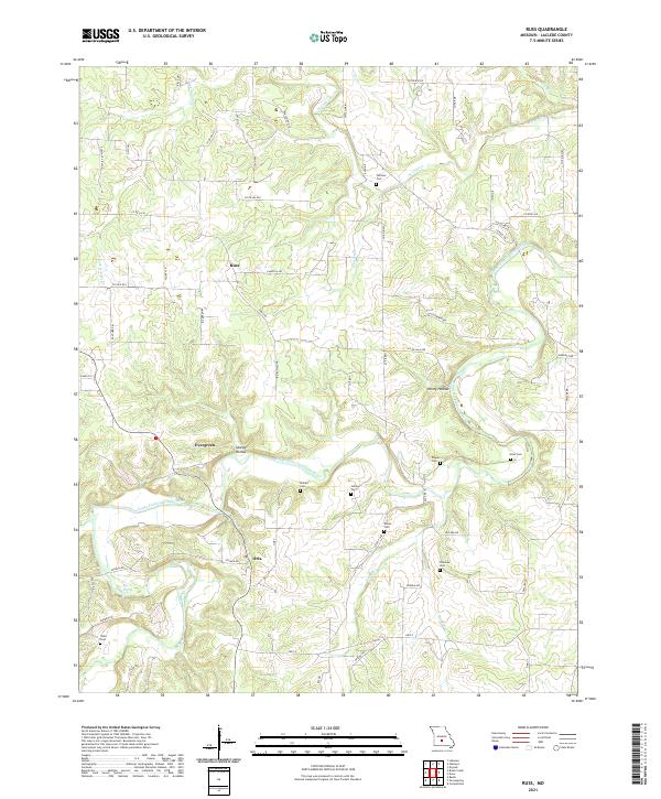 USGS Topographic Map – Russ