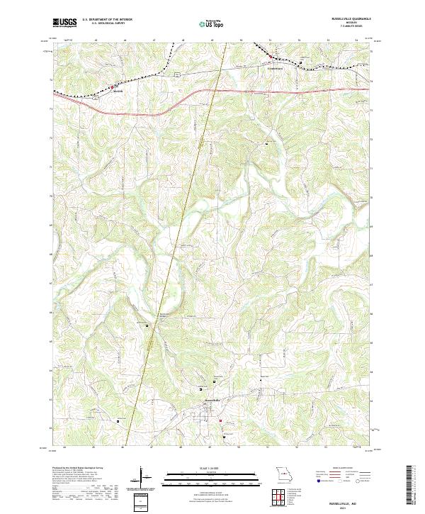 USGS Topographic Map – Russellville