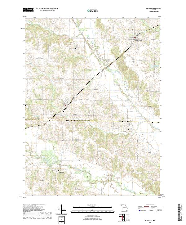USGS Topographic Map – Rutledge