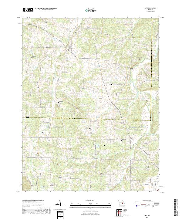 USGS Topographic Map – Safe