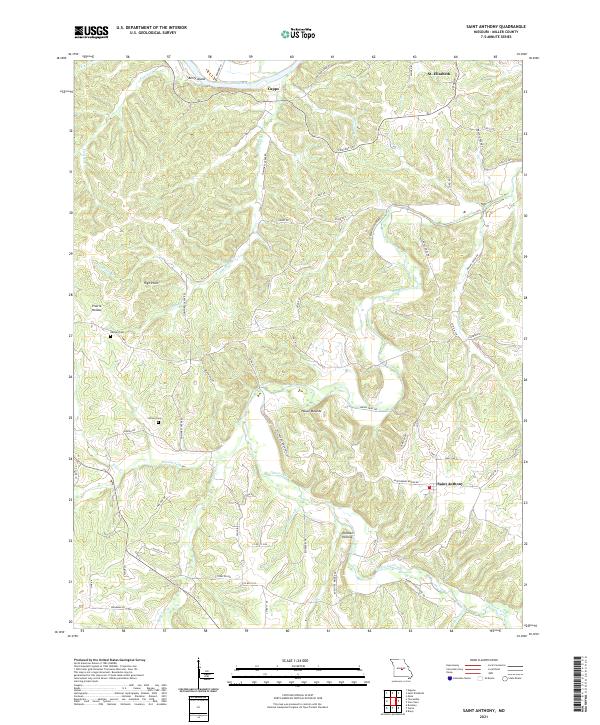 USGS Topographic Map – Saint Anthony