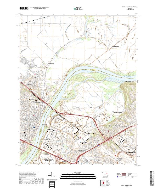 USGS Topographic Map – Saint Charles