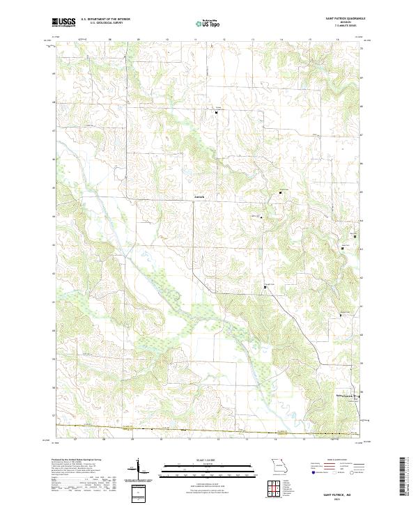 USGS Topographic Map – Saint Patrick