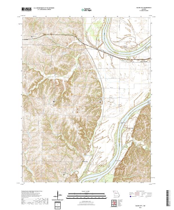 USGS Topographic Map – Saline City