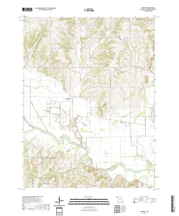 USGS Topographic Map – Sampsel
