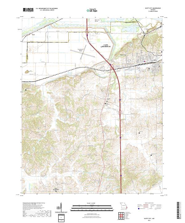 USGS Topographic Map – Scott City
