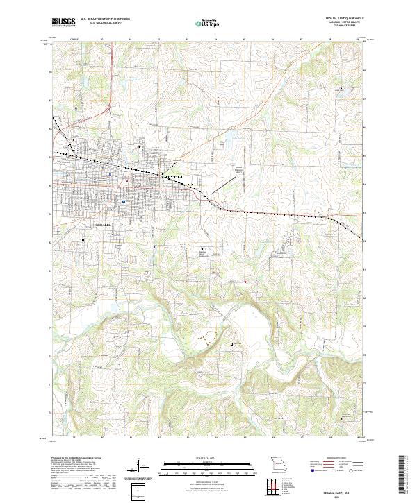 USGS Topographic Map – Sedalia East