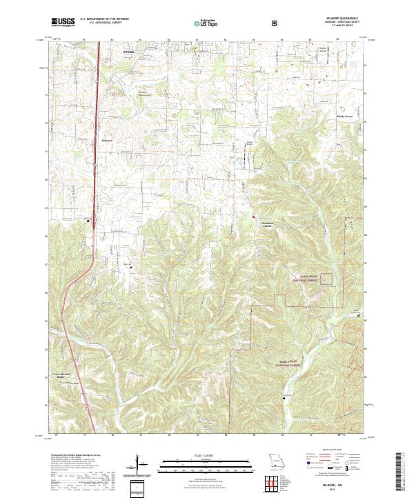 USGS Topographic Map – Selmore