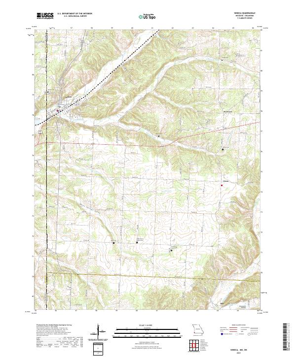 USGS Topographic Map – Seneca