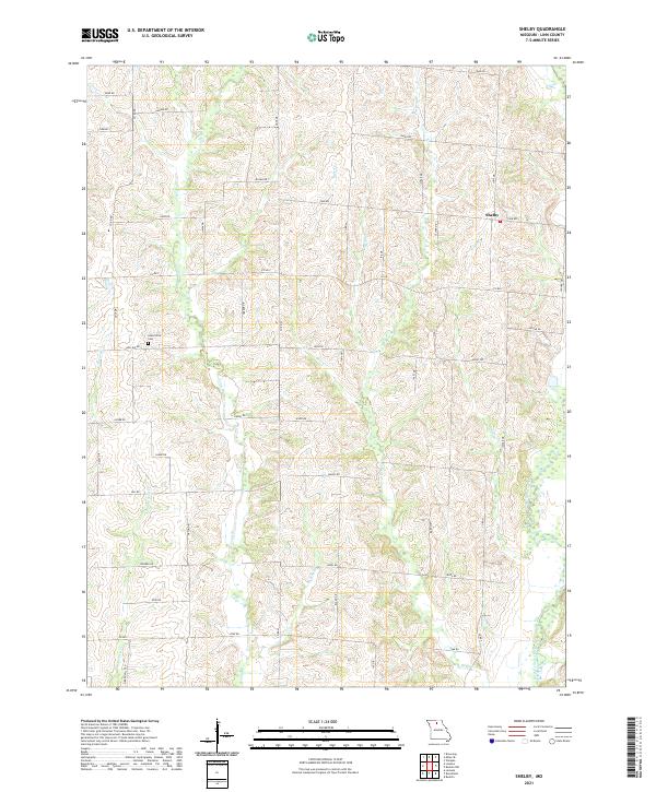 USGS Topographic Map – Shelby