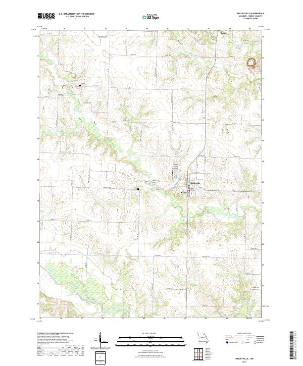 USGS Topographic Map – Shelbyville
