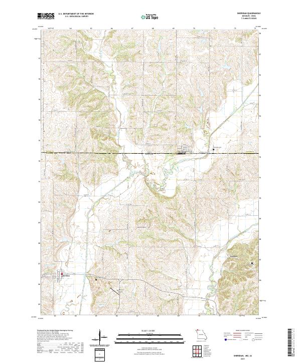 USGS Topographic Map – Sheridan
